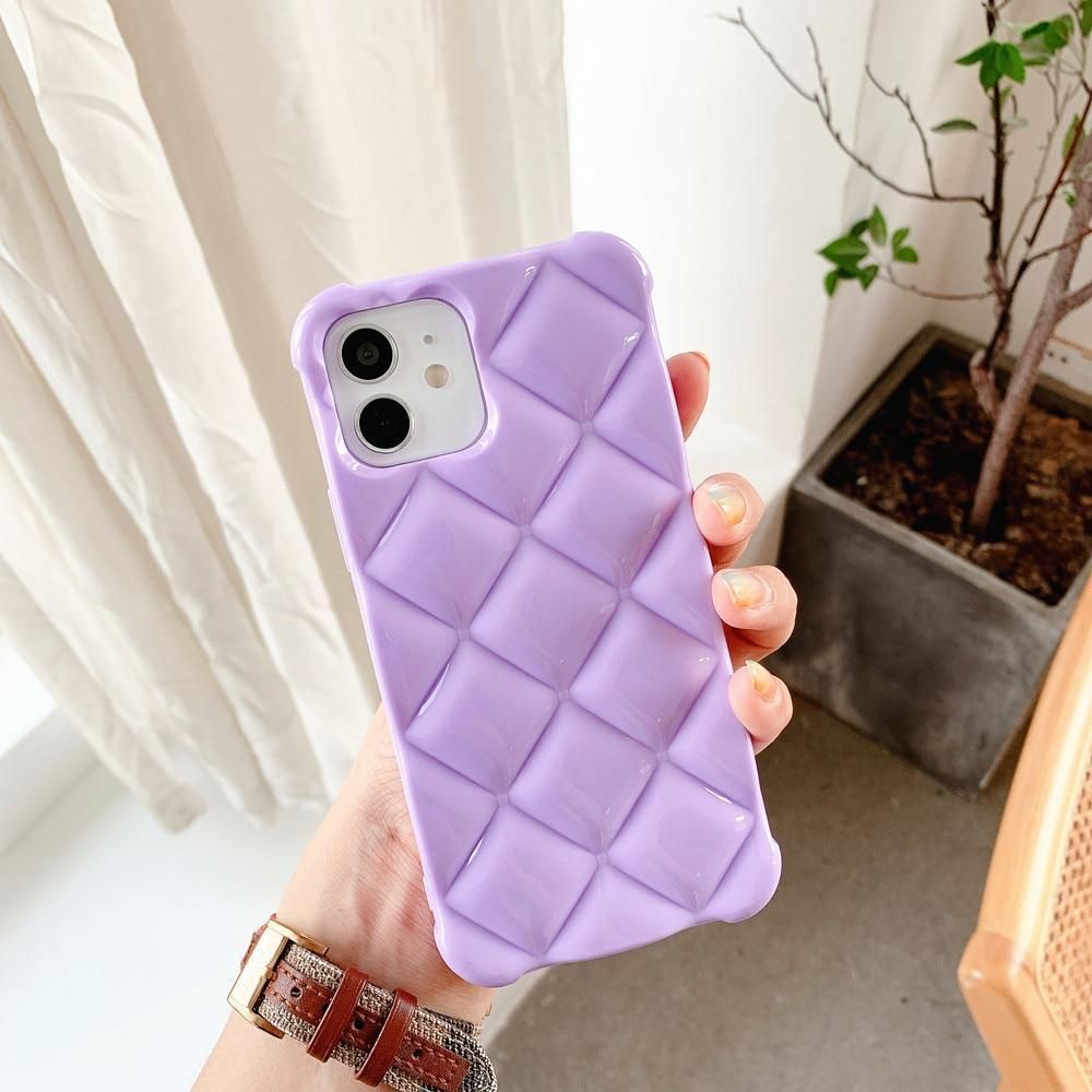 Plain Diamond Shape Cute Phone... - Touchy Style .