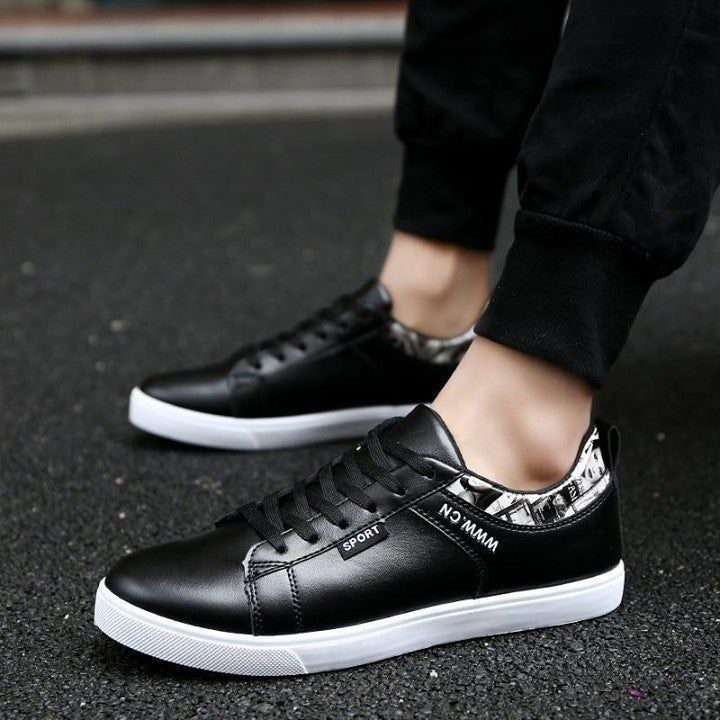 🔥 PU Lace-Up Flats Solid Black Men's Casual Shoes 🔥<br />
.<br />
⚡️ Link In The Bio<br /> - Touchy Style .