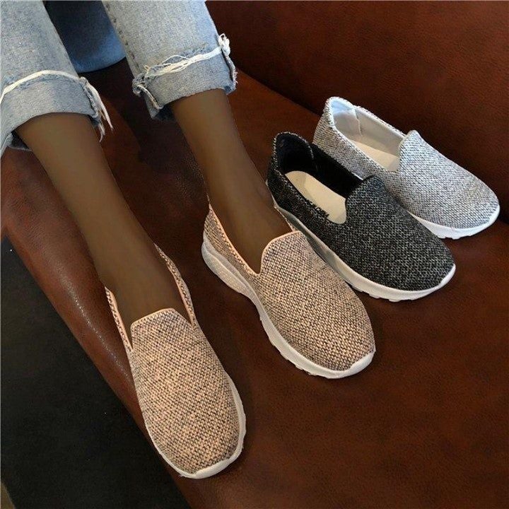 😍 Women Flat Slip On Shoes Woman Hemp Sneaker Summer Autumn Casual Flats fashion Ladies Platform - Touchy Style .