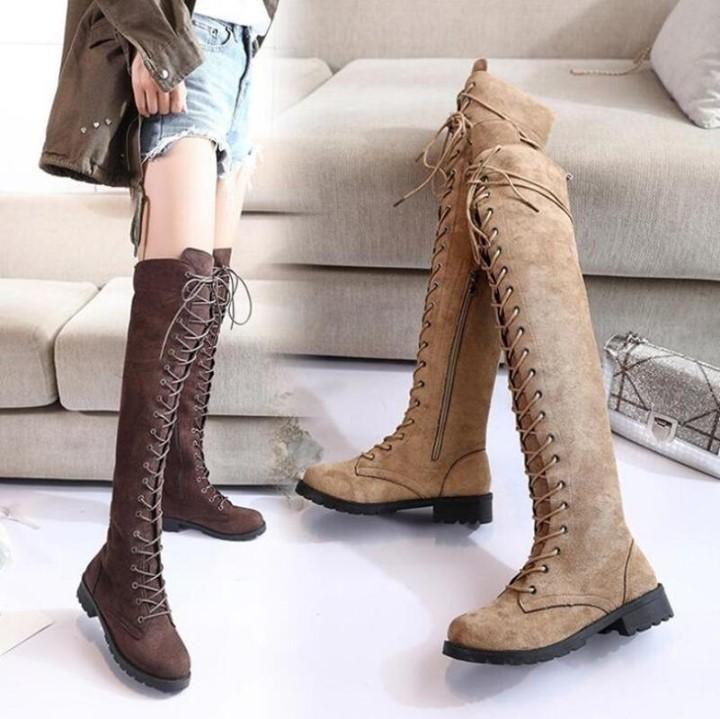 💎 Women's Casual Shoes Brown Comfortable Over the Knee Boots Flat 💎<br />
starting at $45.59 < - Touchy Style .