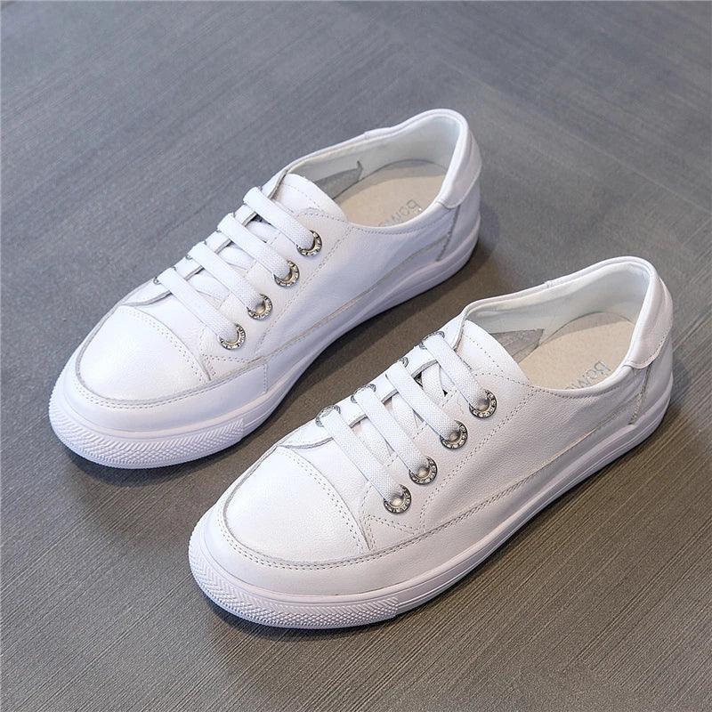 White Shoes Sneakers - Touchy style