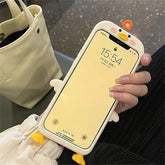 3D Flower Duck Cute Phone Cases For iPhone 15 14 13 12 11 Pro XS Max X XR 7 8 6S Plus SE - Touchy Style