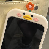 3D Flower Duck Cute Phone Cases For iPhone 15 14 13 12 11 Pro XS Max X XR 7 8 6S Plus SE - Touchy Style