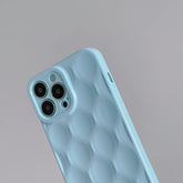 3D Purple Honeycomb Pattern - Cute Phone Cases for iPhone 15, 14, 13, 12, 11, Pro, Max, Mini, X, XS, XR - Touchy Style