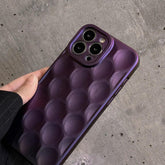 3D Purple Honeycomb Pattern - Cute Phone Cases for iPhone 15, 14, 13, 12, 11, Pro, Max, Mini, X, XS, XR - Touchy Style