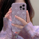 3D Purple Honeycomb Pattern - Cute Phone Cases for iPhone 15, 14, 13, 12, 11, Pro, Max, Mini, X, XS, XR - Touchy Style