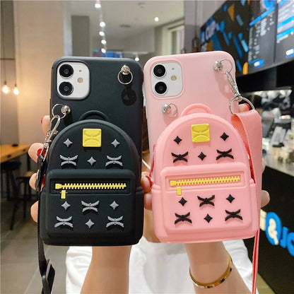 3D Silicon Wallet Coin Bags - Cute Phone Case For Galaxy A30, A40, A50, A70, A10, A20, A10E, A20S, A30S, A90 - Touchy Style