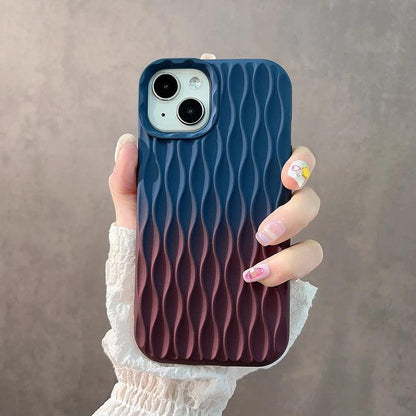 3D Water Ripple Stripe - Cute Phone Cases For iPhone 15, 14, 13, 12, 11 Pro Max - Touchy Style