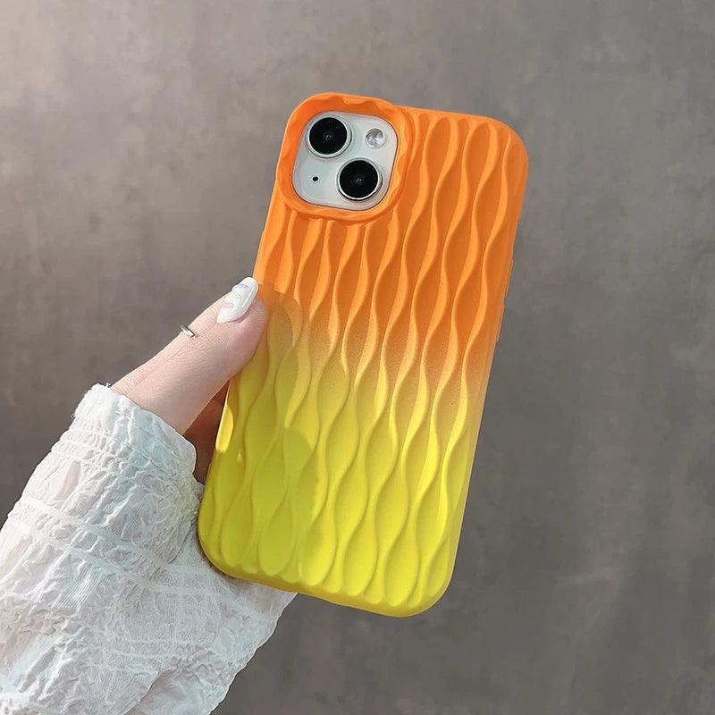 3D Water Ripple Stripe - Cute Phone Cases For iPhone 15, 14, 13, 12, 11 Pro Max - Touchy Style