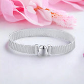 925 Sterling Silver Bracelets Charm Jewelry Relaxions Watch 