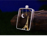 925 Sterling Silver Eiffel Tower Pendant: Charm Jewelry (without Chain) - GM1259 - Touchy Style