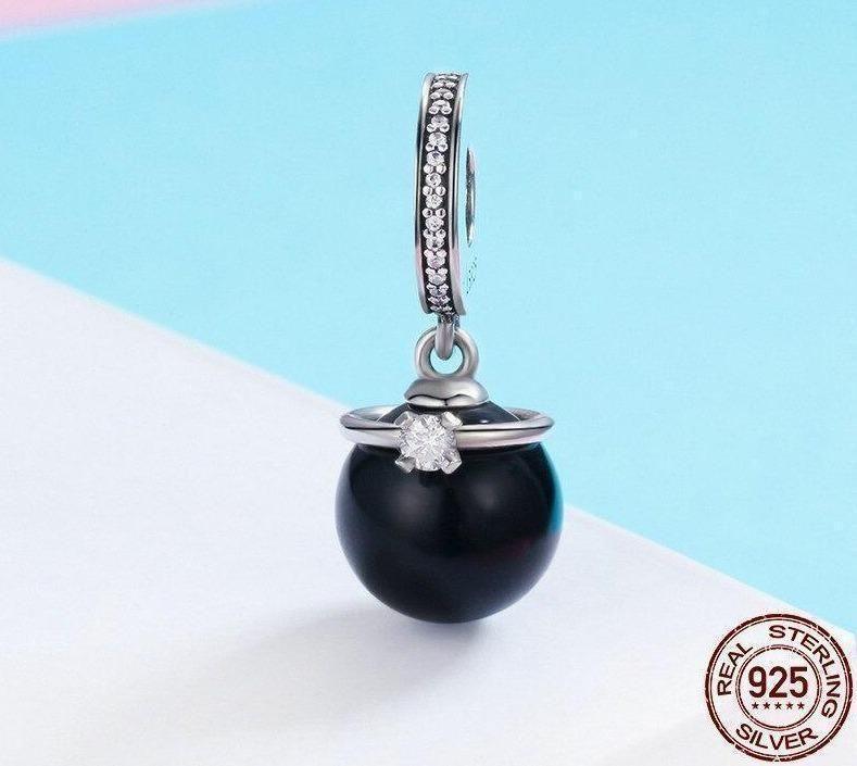 925 Sterling Silver Elegant Pearl Pendant Charm Jewelry Without Chain - Touchy Style