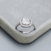 925 Sterling Silver Finger Rings Charm Jewelry - Geometric Super Zircon - YH0391 - Touchy Style