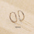 925 Sterling Silver Hoop Earrings Charm Jewelry - Simple Irregular Wavy - YH0489 - Touchy Style