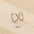 925 Sterling Silver Hoop Earrings Charm Jewelry - Simple Irregular Wavy - YH0489 - Touchy Style