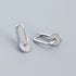 925 Sterling Silver Hoop Earrings Charm Jewelry - U-shaped Gear Zircon - YH0334 - Touchy Style