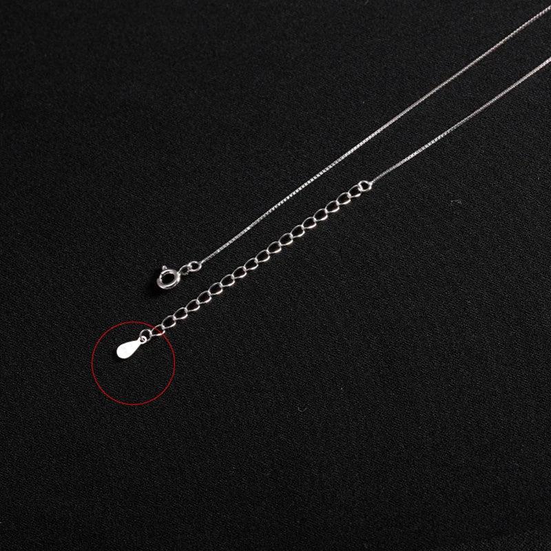 925 Sterling Silver Long Necklaces Charm Jewelry Stainless Steel Classic Triangle Fashion - Touchy Style