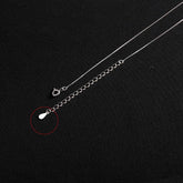 925 Sterling Silver Long Necklaces Charm Jewelry Stainless Steel Classic Triangle Fashion - Touchy Style