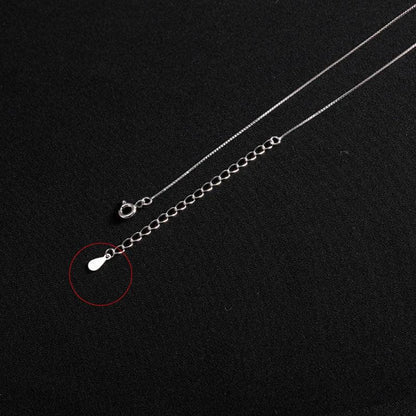 925 Sterling Silver Long Necklaces Charm Jewelry Stainless Steel Classic Triangle Fashion - Touchy Style