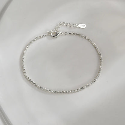 925 Sterling Silver Necklace Bracelet Charm Jewelry Set - Sparkling Choker - NK190 - Touchy Style