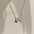 925 Sterling Silver Necklace Charm Jewelry - Dazzling Pendant, Clear CZ Choker - TSJ128 - Touchy Style