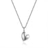 925 Sterling Silver Necklace Charm Jewelry - Heart Shaped Pendant - Xm336 - Touchy Style