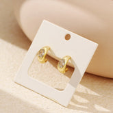 925 Sterling Silver Stud Earrings Charm Jewelry - C-shaped Metal - YH0453 - Touchy Style