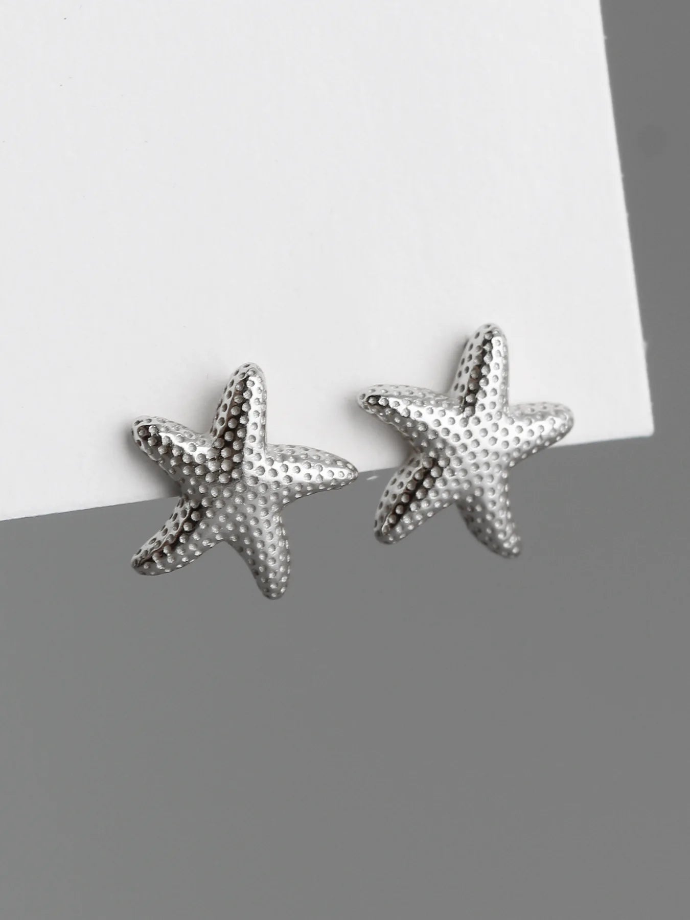 925 Sterling Silver Stud Earrings Charm Jewelry - Light Starfish - MD401 - Touchy Style