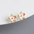 925 Sterling Silver Stud Earrings Charm Jewelry - Plum Blossom Flower - MD350 - Touchy Style