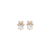 925 Sterling Silver Stud Earrings Charm Jewelry - Sweet Flower - Xm366 - Touchy Style