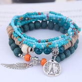 Charm Jewelry Set Beaded Charm Bracelets Set For Women Simple Coins Multilayer Bracelet Bohemian Jewelry 2021 - Touchy Style.