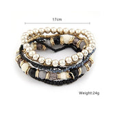 Charm Jewelry Set Beaded Charm Bracelets Set For Women Simple Coins Multilayer Bracelet Bohemian Jewelry 2021 - Touchy Style.