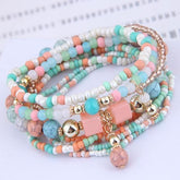 Charm Jewelry Set Beaded Charm Bracelets Set For Women Simple Coins Multilayer Bracelet Bohemian Jewelry 2021 - Touchy Style.