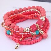 Charm Jewelry Set Beaded Charm Bracelets Set For Women Simple Coins Multilayer Bracelet Bohemian Jewelry 2021 - Touchy Style.