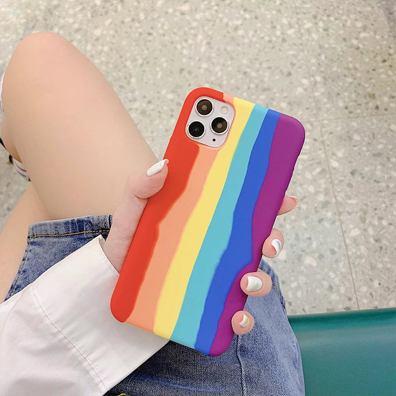 Cute Phone Case For iPhone 16, 15, 14, 13, 12 Pro Max, 11, 12 Mini, XR, XS Max, X, 7, 8 Plus, SE 2020, 11 Pro Retro Painting Pattern (1)