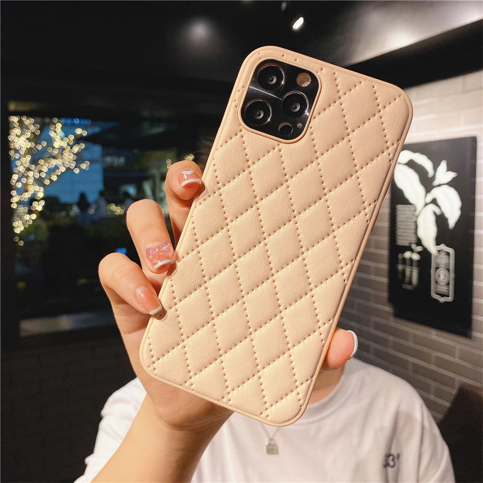 Leather Cute Phone Case for iPhone 16, 15, 14 Plus, 13 Pro Max, and 12 Pro