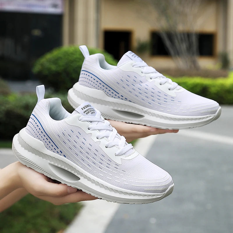 Walking White Breathable Sneakers Women&