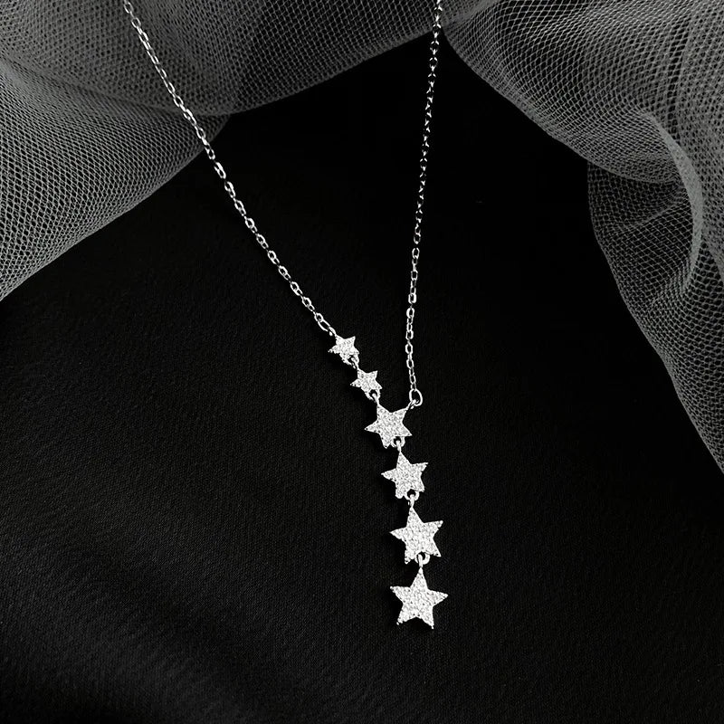 Fashion 7 Stars Necklaces Charm Jewelry