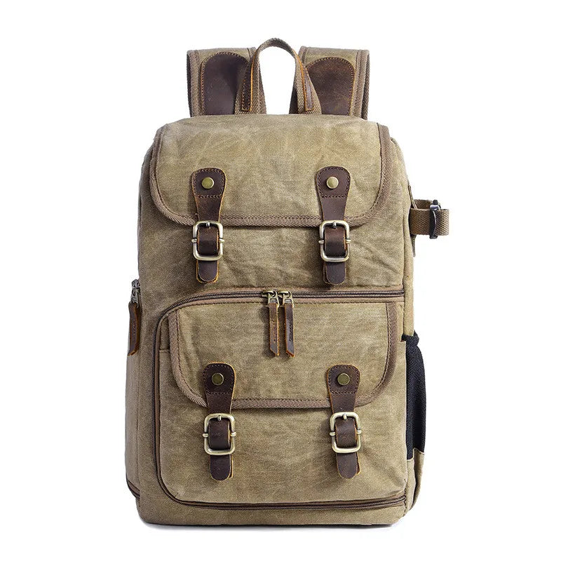 Cool Backpacks - Canvas Leather Rucksacks - Multifunction Fashion - CB001