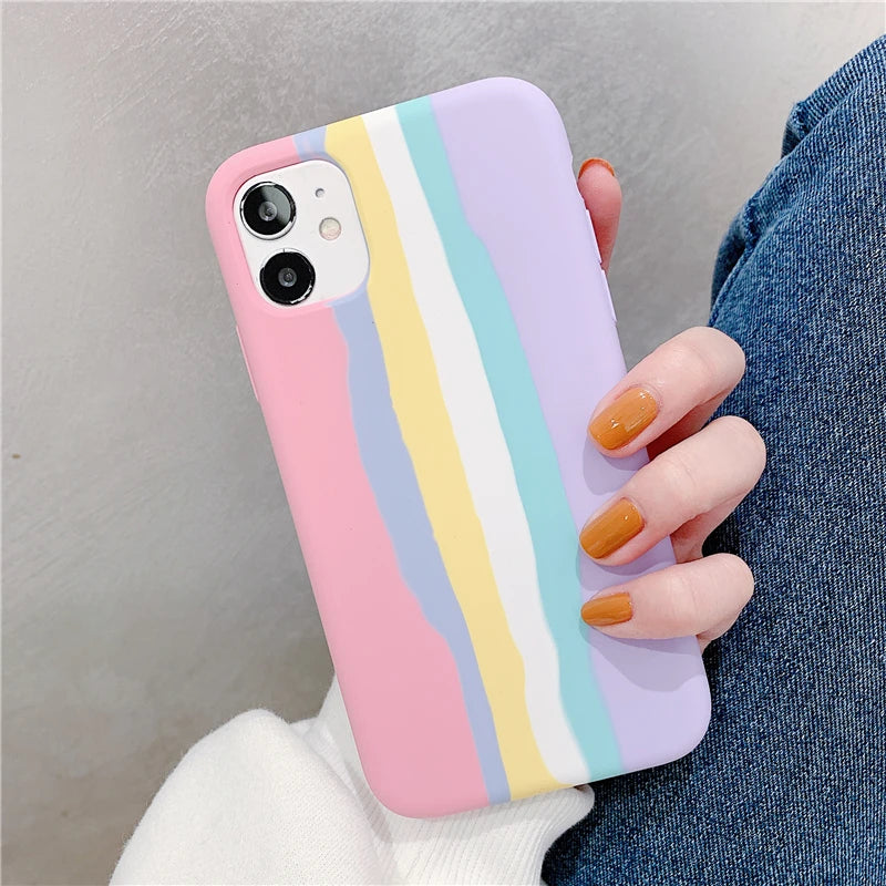 Cute Phone Case For iPhone 16, 15, 14, 13, 12 Pro Max, 11, 12 Mini, XR, XS Max, X, 7, 8 Plus, SE 2020, 11 Pro Retro Painting Pattern (1)