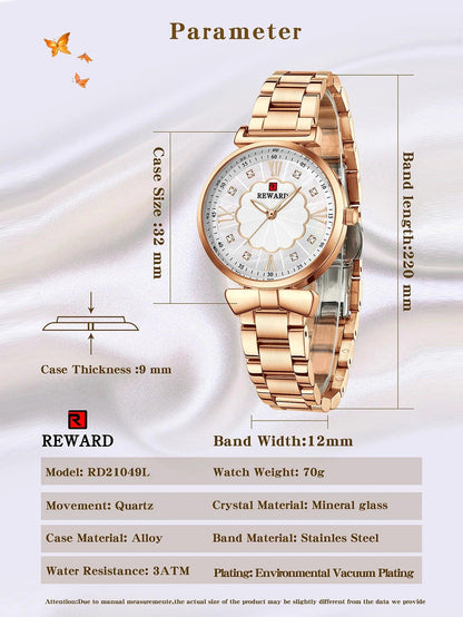 Luxury Stainless Steel Women&