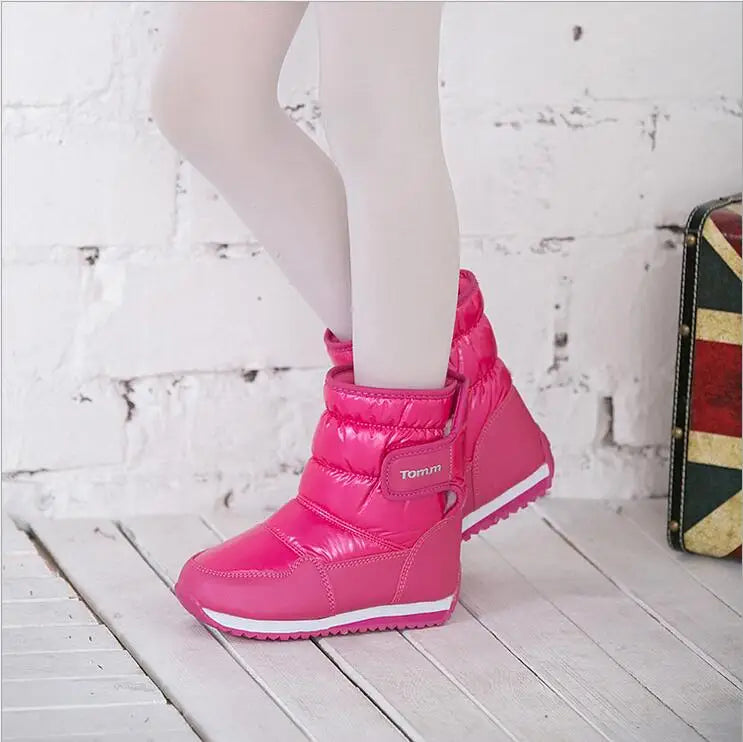 MS8047 Children Casual Shoes - Candy Colors - Plush Lining Boots