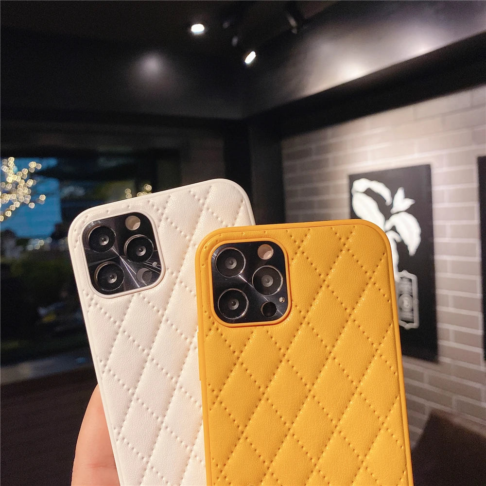 Leather Cute Phone Case for iPhone 16, 15, 14 Plus, 13 Pro Max, and 12 Pro