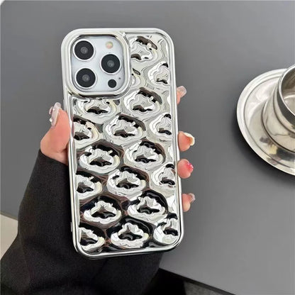 TSP51 Cute Phone Cases For iPhone 15 Pro Max, 14, 13, 11, 12, XR, X, XS Max, 7, 8 Plus, and SE - 3D Clouds Glossy Cover