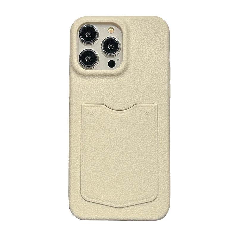 Cute Phone Cases For iPhone 16, 15, 13, 14 Pro Max - Card Slot Wallet - Soft Matte Leather Cover Shell - PC9010 - Touchy Style