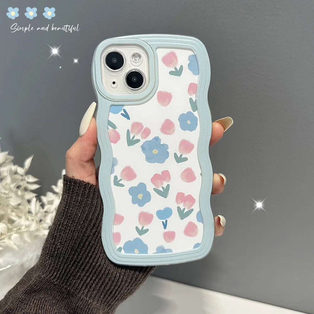 TSP73 Cute Phone Cases For Huawei P30, P20, P40, P50 Pro, Nova 7, 8, 10, Mate 20, 30, 40, and 50 Pro - Flower Pattern