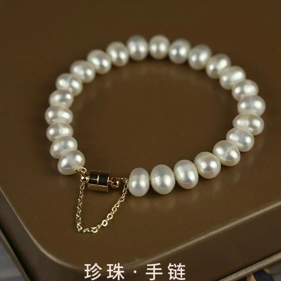 Bracelets Charm Jewelry 2021 Magnet Freshwater Pearl 