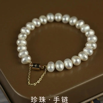 Bracelets Charm Jewelry 2021 Magnet Freshwater Pearl 