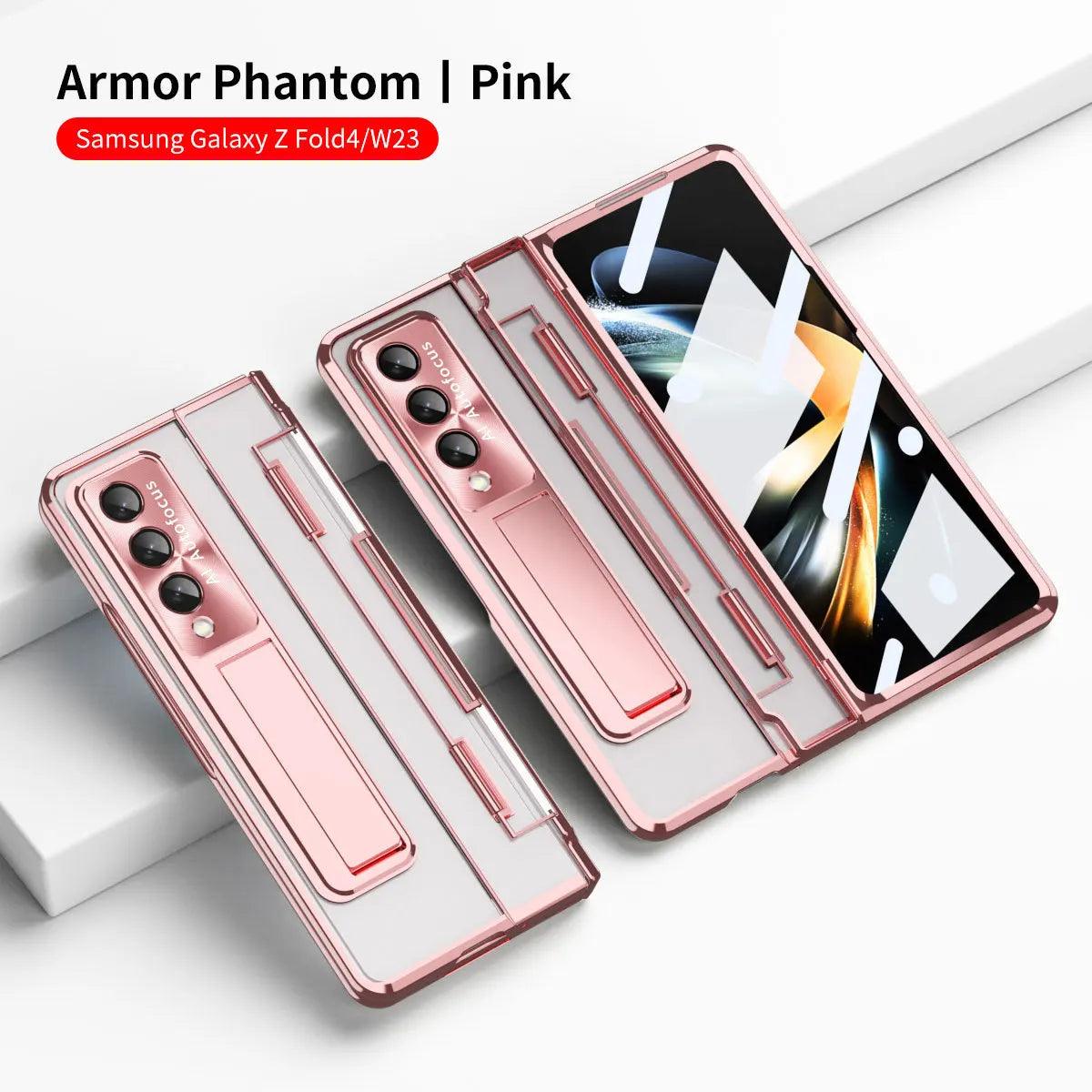 TSP77 Cute Phone Cases For Galaxy Z Fold5 and Z Fold3 4 - Fold Edition Cover with Tempered Glass