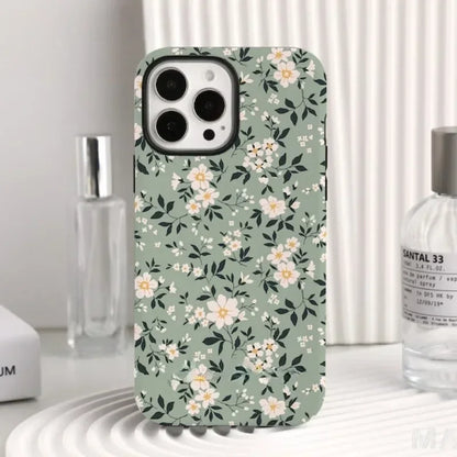 Cute Phone Cases For iPhone 16 Pro Max, 15, 14, 13, 12, or 11 Pro Plus - Elegant Wildflowers Acrylic Cover - TSP514